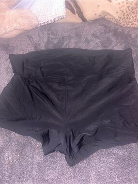 Black High-Waist Shaping Shorts